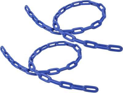 Schommelketting Set - Ophangketting Vervanging - Buiten Spelen - Kunststof Gecoat Metaal - 1 Meter Lengte - Blauw