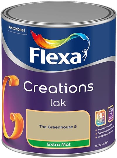 Flexa - Creations Lak Extra Mat - The Greenhouse 5 - Mengverf - 750 Ml