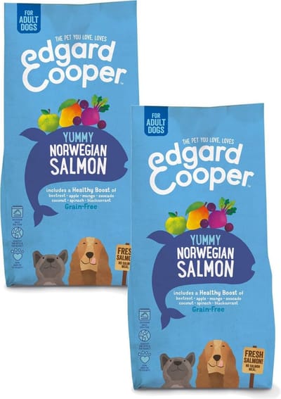 Edgard & Cooper Yummy Norwegian Salmon Adult Zalm&Rode Biet&Appel - Hondenvoer - 2 x 12 kg