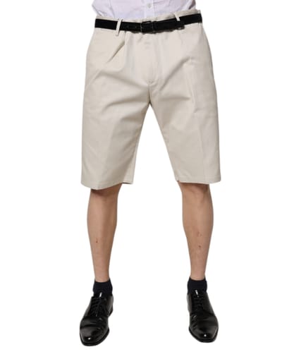 Plissé Katoenen Shorts Casual