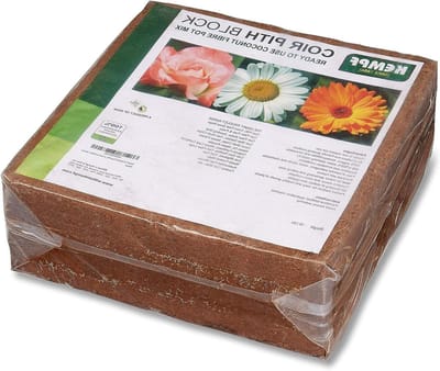 Kokosvezel Groeimix - Potgrond Blok - Planten Kweken - Hoge Waterretentie - 17 Liter - Bruin