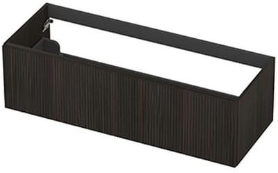 INK - Onderkast 1L Fineer Gefreesd Tbv Greep - 1200x450x400 Mm - Matt Intens Black