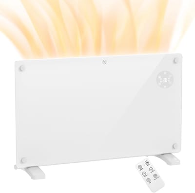 Elektrische Radiator - Wandverwarming Convector - Slaapkamer Verwarmen - Met Timer Afstandsbediening - 15-18 m² - Wit