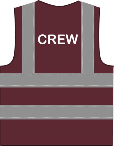 Crew hesje RWS bordeauxrood