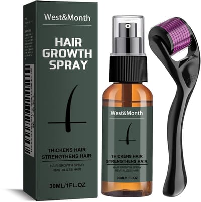 Baardverzorging -Bbaardgroei kit -Baardgroei Spray Set - Bevordert baardgroei, baarddichtheid serum, met ginseng en gemberextracten, microneedle roller, baardverzorgingsset