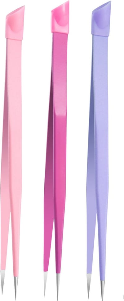 YUBBI Nail Art Pincet Set - 3 Stuks - Sticker Tool - Pincet voor Nail Charms en Steentjes - Knutsel Pincet - Hobby Pincet