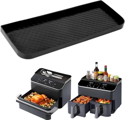 Airfryer opslagrek 41 x 15 x 2 cm - siliconen - voor Cosori 8.5L en 10L - vergroot opbergruimte - ShopVlot