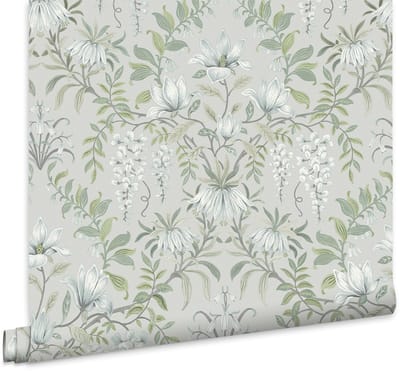 Laura Ashley Parterre Behang - Bloemen - 10mx52cm - Groen