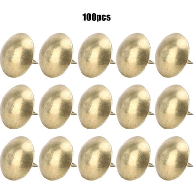 Lot de 100 clous de tapisserie en bronze cyan pour boîte en bois, accessoires décoratifs pour meubles