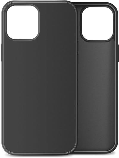 geschikt voor iPhone 12 Pro Max Hoesje Siliconen - Soft Touch Telefoonhoesje - geschikt voor iPhone 12 Pro Max Silicone Case met zachte voering - Mobiq Liquid Silicone Case Hoesje geschikt voor iPhone 12 Pro Max zwart