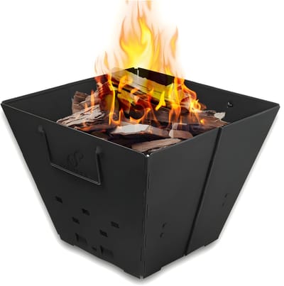 KAD® Vuurkorf - Vuurkorf Voor Buiten - Vuurschaal Voor Buiten - Zwart - 33cm x 34cm x 29cm