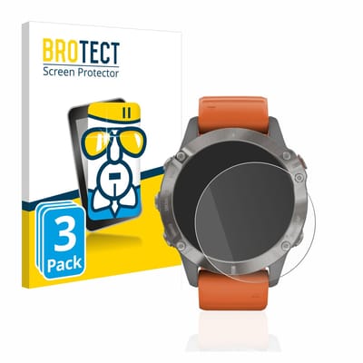 Screenprotector 3 Stuks voor Garmin Fenix 6 / 6 Pro / 6 Pro Solar Beschermglas transparant