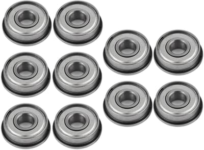 Allecto - Miniatuur Lager - Flenslager - Hoogwaardige kwaliteit - 8x22x7mm - Stalen kogellager - Geschikt voor diverse toepassingen - 10 stuks