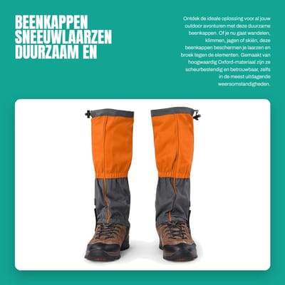 Dailygoods- Beenkappen Duurzaam - Waterdicht - Verstelbaar Trekkoord - Scheurbestendig - Geschikt voor Wandelen/Klimmen/Jagen/Skiën - Hoogwaardig Oxford-Materiaal - Sneeuwbescherming