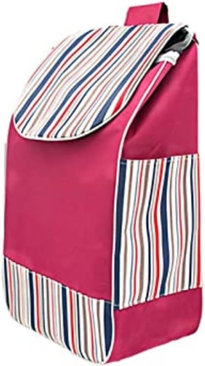 Cosensi - Vouwbare Winkeltas - Waterdichte boodschappentas - Rood - Geschikt voor winkelwagentjes - Ideaal voor boodschappen - 40 liter