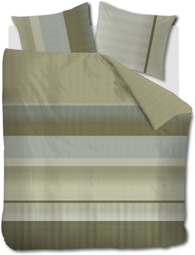 Beddinghouse Marthe dekbedovertrek - Tweepersoons - 200 x 200/220 cm - Groen