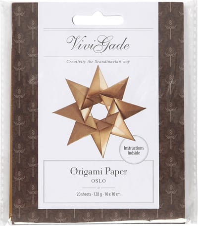 Origamipapier, afm 10x10 cm, 128 gr, goud, 20 vel/ 1 doos