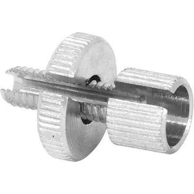 Holle schroef kabelspanner met aluminium knop Domino