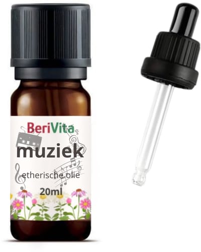 Muziek Olie 20ml Pipetfles - Heerlijke Geur bij Muziek Luisteren - Etherische Olie Mix
