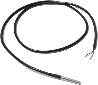 Digitale Temperatuursensor - Waterdichte Sonde - Temperatuur Meten - Roestvrijstalen Behuizing - 20 Meter - Zilver