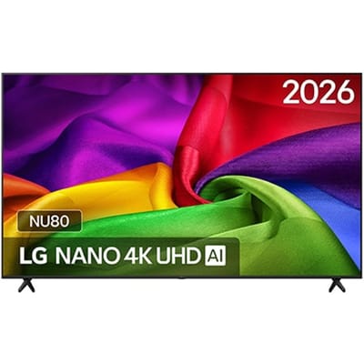 85 inch LG NANO 4K UHD AI NU80 Smart TV 2026 - 85NU800B6LA