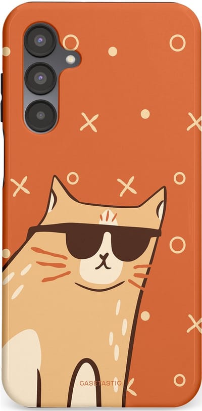 Casetastic Hoesje Geschikt voor Samsung A16 - Stijlvolle Beschermende Duo-layer Case - CoolCat