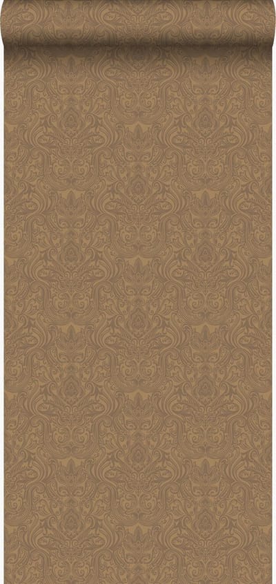 Origin Wallcoverings behang ornamenten glanzend brons - 53 cm x 10.05 m - 346533