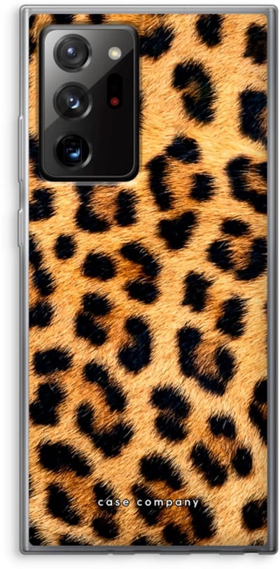 Case Company® - Hoesje geschikt voor Samsung Galaxy Note 20 Ultra hoesje - Luipaard - Soft Cover Telefoonhoesje - Bescherming aan alle Kanten en Schermrand