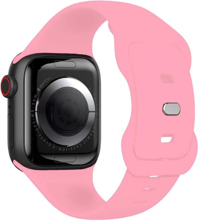 Bandje Geschikt voor Apple Watch 1, 2, 3, 4, 5, 6, 7, 8, 9, SE - 38/40/41 mm Bandje Siliconen Horloge Band Verstelbaar - Smartwatch Bandje Siliconen - Roze
