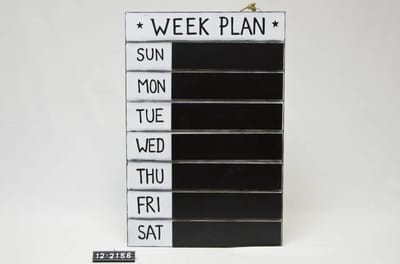 Weekplan Krijtbord 60x40cm
