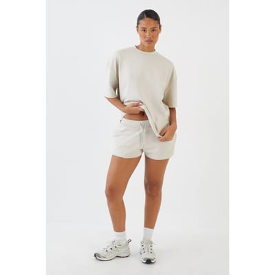 Dames Dsgn Studio Superzachte Sweat Short | Steen | Maat: Small