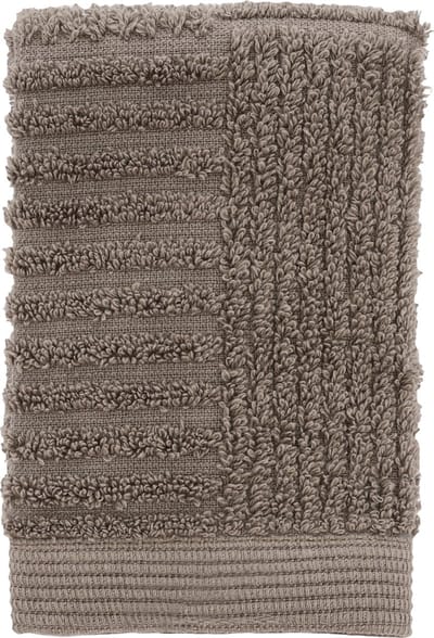 Zone Denmark Classic Washandjes - 30 x 30 - Gezichtsdoekjes Hotelkwaliteit - Hoge Absorptie - 100% katoen - 600 g/m2 - Taupe