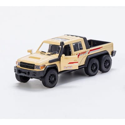 Modèle Moulé Sous Pression, Modèle de Pick-up en Alliage, Jouet Puzzle, Ornement de Véhicule Tout-Terrain, Modèle de Voiture à Ressort, Jouet pour Garçon beige