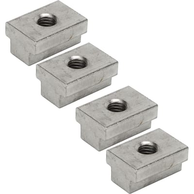 4 Ensembles Kit Vis Écrous Fixation Lit Rail de Plateau Écrous en T Ancrages Anneaux en D Boulons à Tête Hexagonale pour Camion SUV Remorque