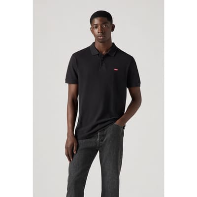 Levi's Housemark Polo Shirt Black Maat: M | Poloshirts Outlet | Heren | Zwart
