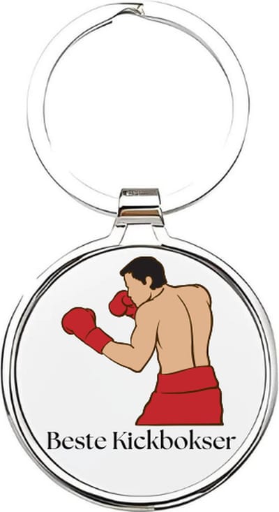 Akyol - beste kickbokser Sleutelhanger - Vechtsporten - de beste kickbockser - kickboksen - kickbockster - kickboks - boksen - vechtsport - sporten - vechten - boksring - boksbal - bokshandschoen - 4 x 7,5 CM