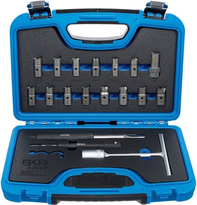 BGS Injectorafdichtingszittingfreesset 19-delig - 62607