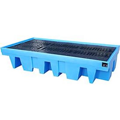 PE-lekbakken voor 8 x 200 liter vaten of 2 x 1000 Liter IBC