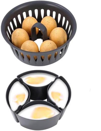 GELLDG Eierkoker - Houdt 4 of 6 hardgekookte eieren tegelijk vast - Multifunctioneel keukenaccessoire - Eierkoker en hardkookvorm voor Thermomix - Compatibel met Thermomix TM6, TM7 en TM31