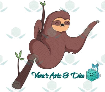Luiaard Stickers - Zwaaiende Luiaard Hangend van een Tak - Sloth Sticker - Schattige Dieren - Luiaards - Journaling - Bullet Journal - Scrapbooking - Leuke Stickers - Laptop Sticker - Telefoon Sticker - Dieren - Dier - Lief - Cute