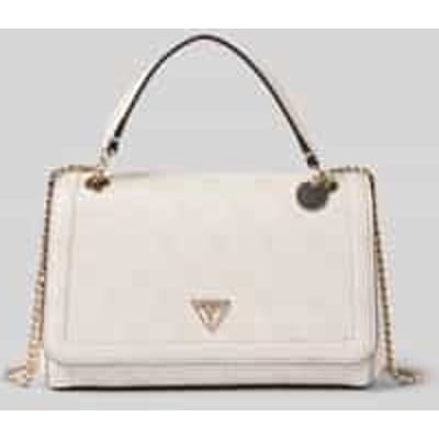 GUESS schoudertas Noelle II Convertible Xbody Flap Bag Bone Logo crème