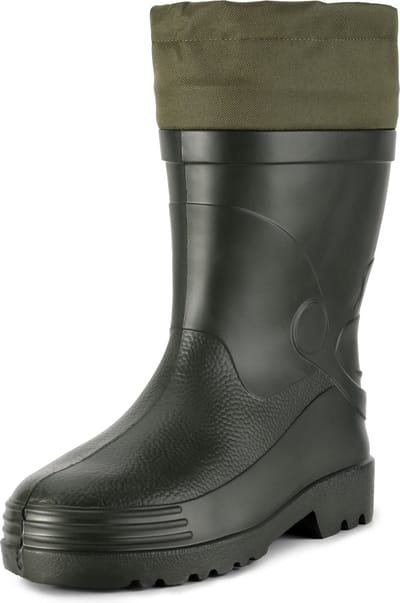 Ladeheid Heren Regenlaarzen - Thermo Rubber Laarzen Warm met Manchet Voering - EVA - LA-LMG-892-Wader - Grün - 47