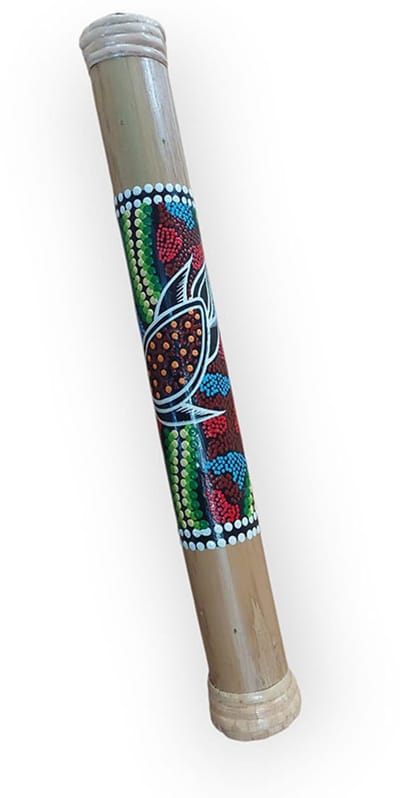 Floz Design bamboe muziekinstrument regenstok 40 cm - voor kinderen en volwassenen - bestseller schoencadeau- fairtrade en handgemaakt