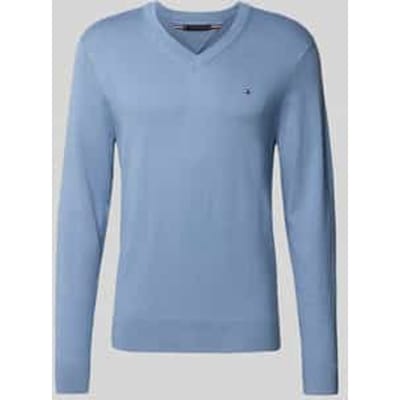 Regular fit pullover van een mix van katoen en kasjmier