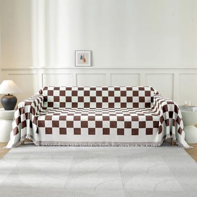 Uitrekbare Hoes voor Banken 1/2/3/4 Plaatsen – Moderne Geometrische Motief, Antislip en Machinewasbaar