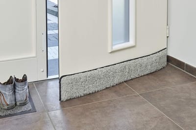 Famanu – Tochtstrip voor onderdeur tegen kou, wind en insecten, herbruikbaar en wasbaar, 80–90 cm