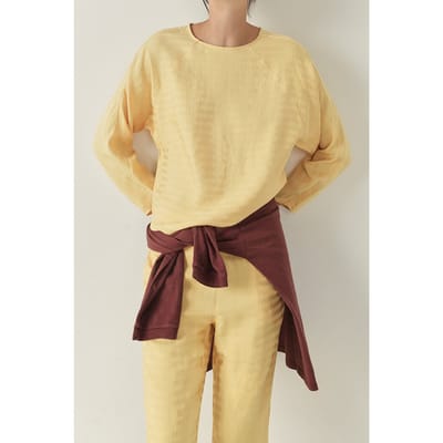 American Vintage Bukbay Top Desert Size: XS/S | Long-Sleeved Tops Outlet | Dames | Geel