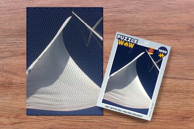 Puzzel Het witte zeil van een zeilboot - Legpuzzel - Puzzel 1000 stukjes volwassenen