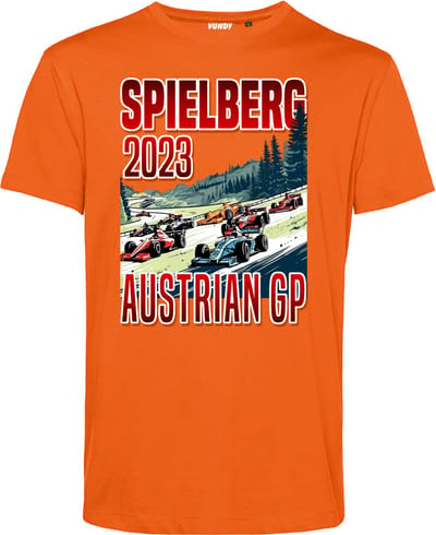 T-shirt Spielberg GP Austian | Formule 1 fan | Max Verstappen / Red Bull racing supporter | Oranje | maat 4XL