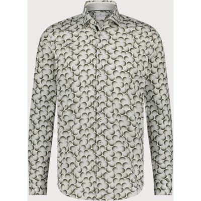 Blue Industry All-over print stretch overhemd |